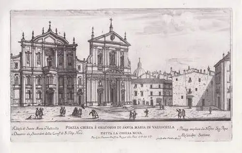 Piazza Chiesa e Oratorio di Santa Maria in Vallicella detta la Chiesa nova - Roma Rom Rome / Chiesa Nuova Piaz