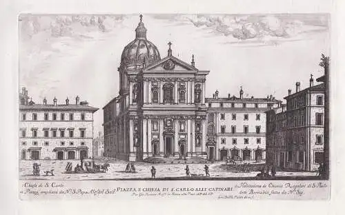 Piazza e Chiesa di Carlo alli Catinari. - Roma Rom Rome / Piazza  Benedetto Carioli Chiesa di San Carlo ai Cat