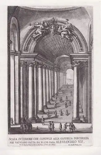Scala interiore che conduce alla cappella pontificia nel Vaticano... - Roma Rom Rome / Basilica Papale di San