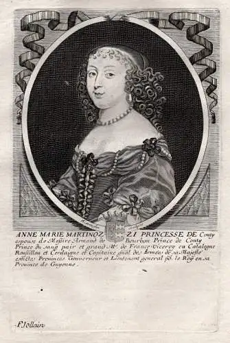 Anne Marie Martinozzi Princesse de Conty... - Anna Maria Martinozzi (1637-1672) Bourbon Conti Sang Portrait