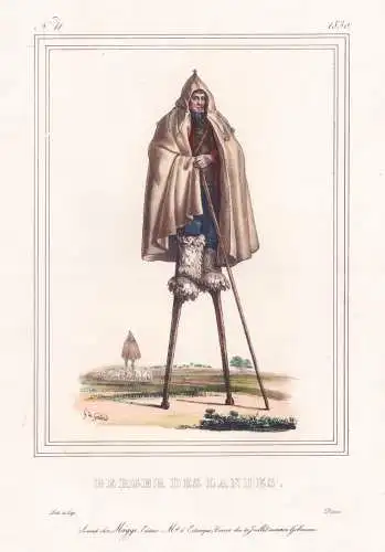 Berger des Landes - Departement Landes Dax Nouvelle-Aquitaine Schäfer shepherd / France Frankreich / costumes