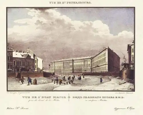 Vue de St. Petersburg - Vue de l'Etat Major. - St. Petersburg General Staff Building / Russia Russland Russie