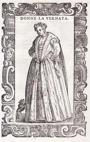Donne la vernata - Venetian noblewoman Venezianerin / Winter clothing Kleidung / Venezia Venice Venedig / cost