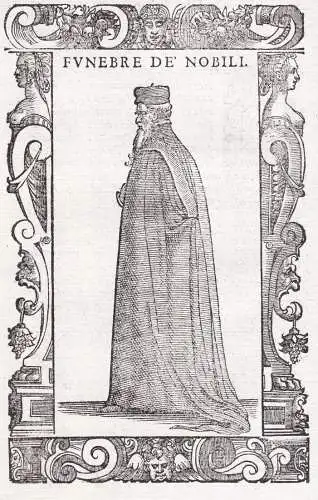 Funebre de nobili - Venezianer Venetian man / funeral attire / Venezia Venice Venedig / costume costums Tracht