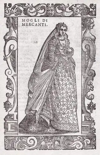 Mogli di mercanti - Merchant's wife Ehefrau eines Kaufmanns / Rome Rom Roma / costume costums Tracht Trachten