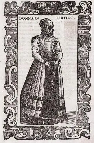 Donna di Tirolo - woman Frau / Tirol Südtirol Österreich Austria / costume costums Tracht Trachten costumi c