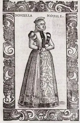 Donzella nobile - Augsburg Bayern Bavaria / woman Frau / Germany Deutschland / costume costums Tracht Trachten