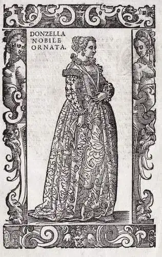 Donzella nobile ornata - young girl Mädchen / Mantova Mantua Lombardei Lombardia / woman Frau donna / costume