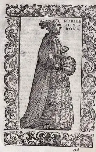 Nobile di Verona - Verona / noblewoman Frau donna / costume costums Tracht Trachten costumi costume