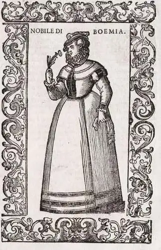 Nobile di Boemia - Böhmen Bohemia Czech Tschechien / woman Frau / costume costums Tracht Trachten costumi cos