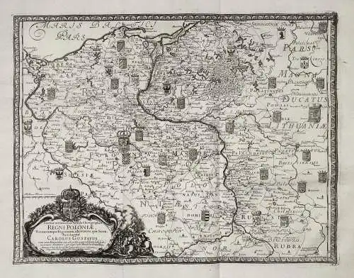 Auctior et Correctior Tabula Chorographica Fegni Poloniae, ... - Polska Polsen Poland  / Karte map