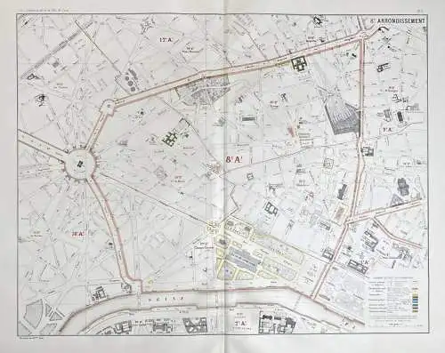 8.e arrondissements - Paris Stadtplan City Plan / 8. Arrondissement