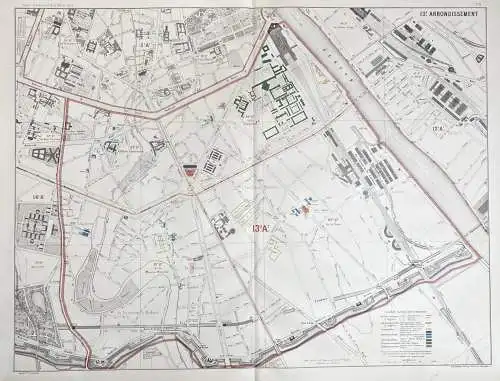 13.e arrondissement - Paris Stadtplan City Plan / 13. Arrondissement
