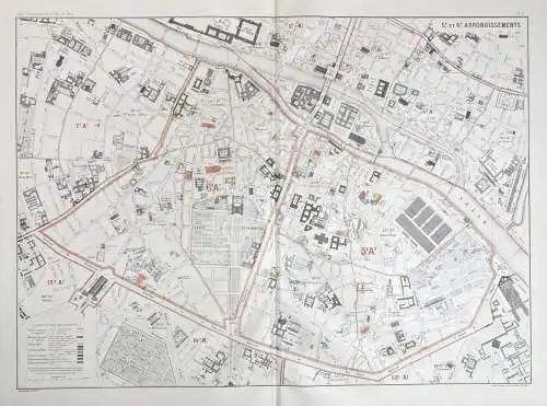 5.e et 6.e arrondissements - Paris Stadtplan City Plan / 5. + 6. Arrondissement