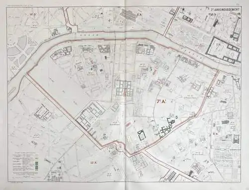 7.e arrondissements - Paris Stadtplan City Plan / 7. Arrondissement