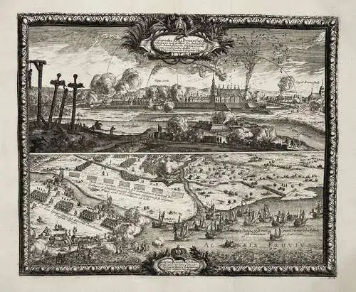 Delineatio Arcis Bremerfoerdae. - Bremervörde / Niedersachsen / Belagerung von 1657