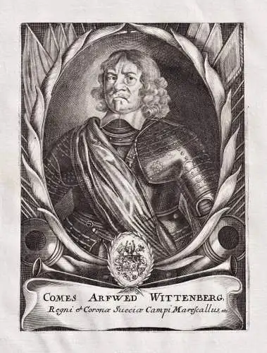 Comes Arfwed Wittenberg - Arvid Wittenberg (1606-1657) Offizier Feldmarschall Sweden Sverige Schweden Portrait