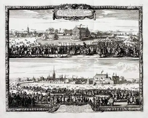 Sacræ Regiæ Majtis. Caroli Gustavi solennis ingressus, in urbem Landscrona habitus 7 Marij ao. 1658, cum vi