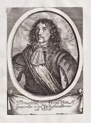 Feldmarschall Henrih Horn - Henrik Horn (1618-1693) Marienborg Sverige Sweden Portrait