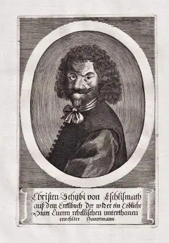 Christen Schübi von Eschlismath - Christian Schybi Schibi (1595-1653) Landeshauptmann Schweiz Suisse Switzerl