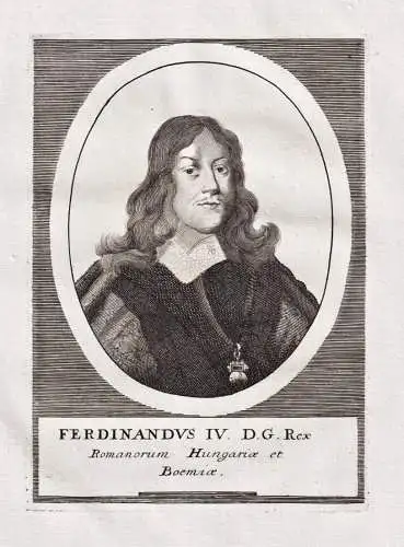 Ferdinandus IV. D. G. Rex... - Ferdinand IV. HRR (1633-1654) Habsburg König von Böhmen Portrait
