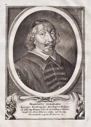 Franciscus Guilielmus - Franz Wilhelm von Wartenberg (1592-1661)  Kardinal Fürstbischof Osnabrück Regensburg