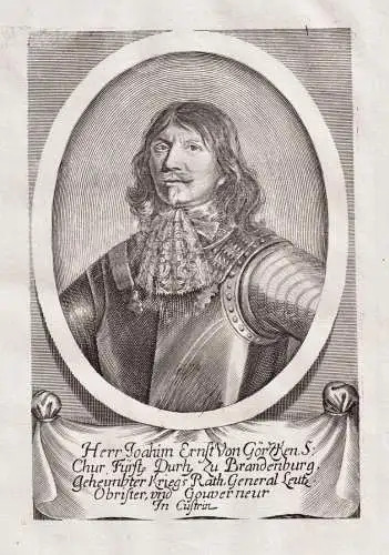 Herr Joahim Ernst von Görzken - Joachim Ernst von Görzke (1611-1682) Bollersdorf Generalleutnant Portrait