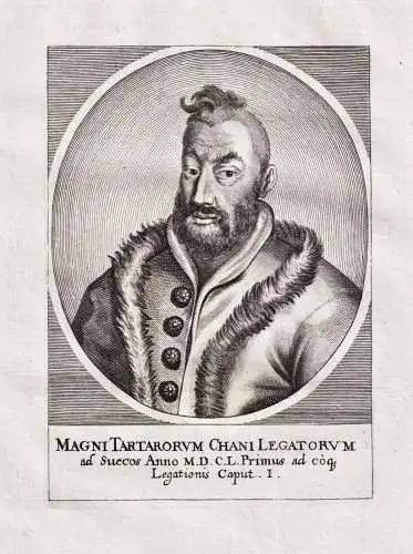 Magni Tartarorum Chani Legatorum - Ottoman Empire Türkei Turkey Chani Sweden Gesandter Portrait