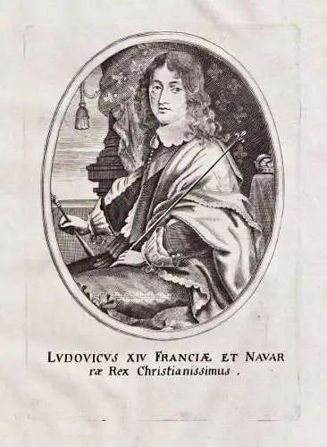 Ludovicus XIV Franciae et Navar - Louis XIV (1638-1715) le Roi-Soleil King König roi France Portrait