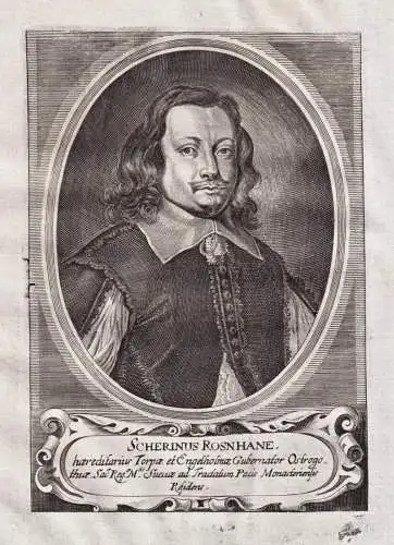 Scherinus Rosnhane - Schering Rosenhane (1609-1663) Gesandter beim Westfälischen Frieden Autor Portrait