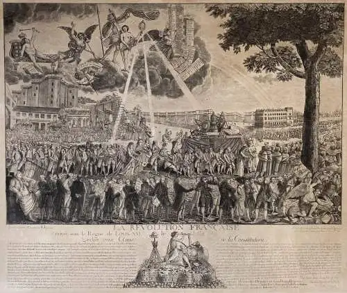 La Révolution française Arrivée sous le Règne de Louis XVI. le 14 juillet 1789 - French Revolution Franzö
