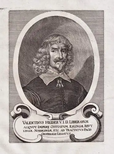 Valentinus Heider - Valentin Heider (1605-1664) Lindau Staatsmann Portrait