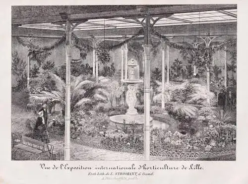 Vue de l'Exposition internationale d'horticulture de Lille - Internationale Gartenbauausstellung Lille / Lille