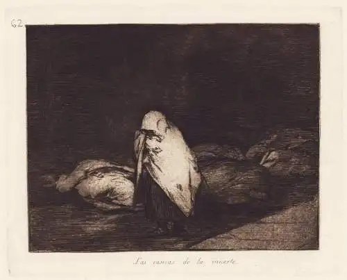 Las Camas de la muerte - Plate 62 from Los desastres de la guerra. Colección de ochenta láminas inventadas y