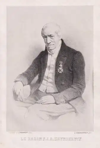 Le Baron F.J.A. Heynderycx - François Joseph Antoine Heynderycx (1778 - 1859) Botaniker botanist Portrait