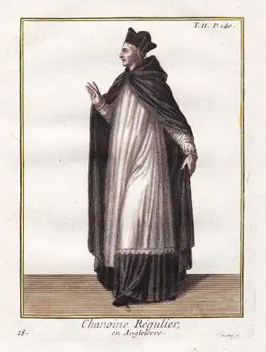 Chanoine Regulier, en Angleterre - England Great Britain English monk / Augustiner-Chorherren canon regulars /