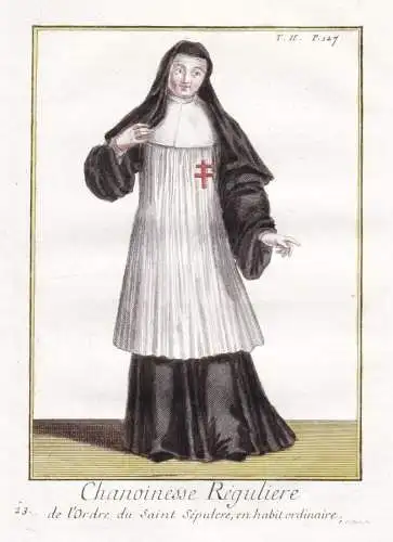 Chanoinesse Reguliere de l'Ordre du Saint Sepulcre, en habit ordinaire - Chorfrauen vom Heiligen Grab Sepulchr