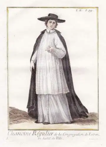 Chanoine Regulier de la Congregation de Latran, en habit de Ville - Canons Regular of the Lateran Augustiner-C