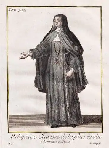 Religieuse Clarisse de la plus etroite Observance en Italie - Monache clarisse Ordre de Sainte-Claire Klarisse