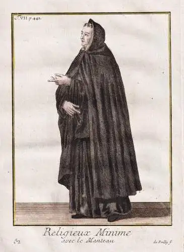 Religieux Minime avec le Manteau - Ordre des Minimes Paulaner Minims / Mönchsorden monastic order / Ordenstra