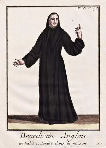 Benedictin Anglois en habit ordinaire dans la maison - Benedictines Benediktiner / Mönchsorden monastic order