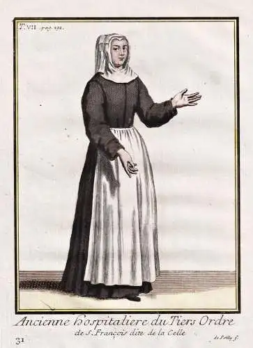 Ancienne Hospitalière, du tiers-ordre de St François, dite de la Celle - Hospitaliter / Franciscans Franzisk