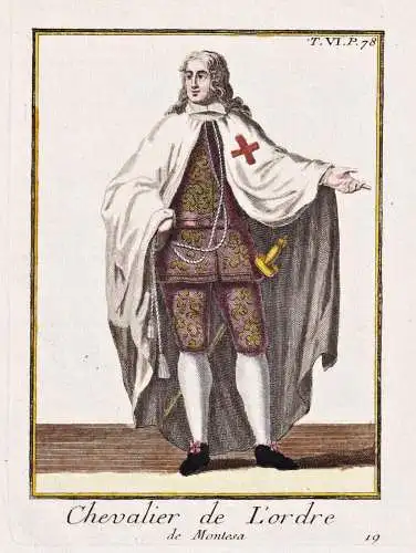 Chevalier de l'ordre de Montesa - Orden von Montesa Espana Spain Spanien / chevalier Ritter knight / Ordenstra