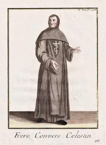 Frere convers Celestin - Cölestiner Celestines Benedictines Benediktiner / Mönchsorden monastic order / Orde