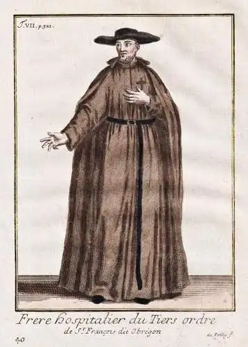 Frere hospitalier du Tiers Ordre de St. Francois dit Obregon - Third Order of Saint Francis / Franciscans Fran