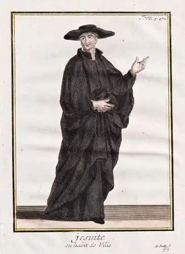 Jesuite en habit de ville - Jesuiten Jesuits / Mönchsorden monastic order / Ordenstracht order habit / costum