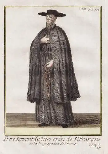 Frere servant du Tiers ordre de St. Francois de la Congregation de France - Franciscans Franziskaner francisca