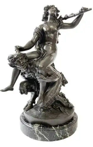 (Faun or satyr and a nymphe) - Bacchanalia Mythologie mythology