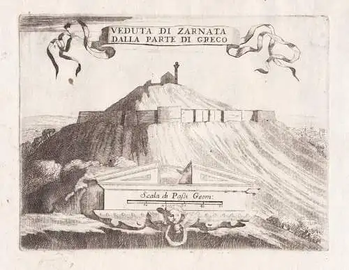 Veduta di Zarnata dalla Parte di Greco - Zarnata castle / Peloponnese / Greece Griechenland
