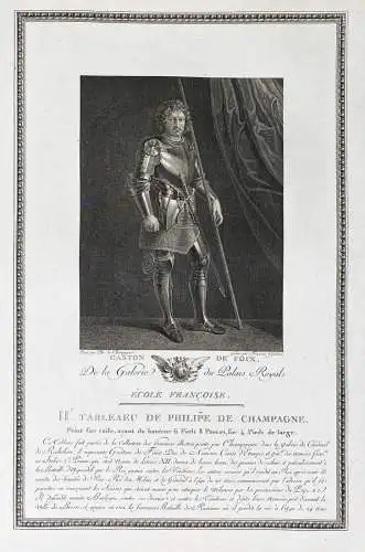 Gaston de Foix - Gaston de Foix Portrait gravure